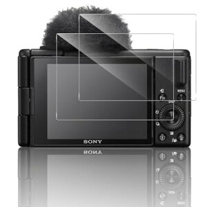 SONY ZV1 II/ZV-1/ZV-1F/ZV-E10 �t�B���� [2���Z�b�g] ZV-E10 / ZV-1F / ZV-1 / ZV-1 II �K���X�t�B���� �����K���X �t���ی�t�B���� 2.5D ���E���h�G�b�W���H ���^ ����0.26mm HD �\�ʍd9H �ϏՌ� �ϋv�� ������ �a