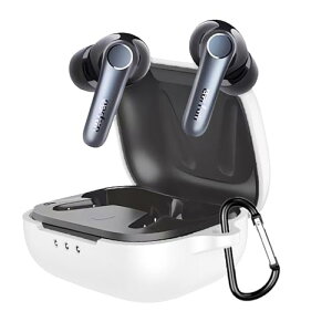 EarFun Air Pro 4 �P�[�X Air Pro 4 �ی�J�o�[ �_�炩�� �V���R�����P�[�X �����h�~ �L�Y�h�~ �ϏՌ� �h�o �y�� �����[�d�\ �J���r�i�t�� �����h�~ (�z���C�g)