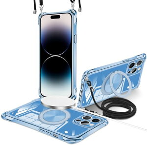 iPhone 14 Pro Max �P�[�X �N���A �c����360°��]�X�^���h �����O �}�O�l�b�g���� MagSafe���C�����X�[�diPhone14 pro max �P�[�X ���|�� �΂߂��� ��|���P�[�X ���� tpu ���b�L���H �ϏՌ� �ԍڃz���_�[ 