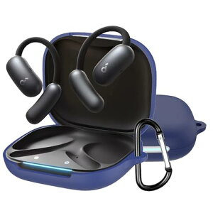 Anker Soundcore AeroFit 2 �P�[�X AeroFit 2 �ی�J�o�[ AeroFit 2 �P�[�X �_�炩�� �V���R���� �����h�~ �L�Y�h�~ �ϏՌ� �h�o �y�� �����[�d�\ �J���r�i�t�� �����h�~ (�u���[)