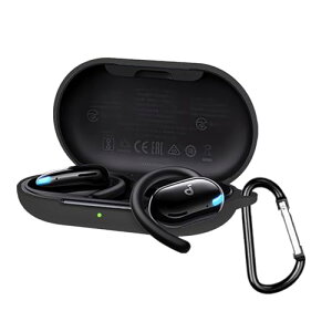Anker Soundcore V20i �P�[�X V20i �ی�J�o�[ V20i �P�[�X �_�炩�� �V���R���� �����h�~ �L�Y�h�~ �ϏՌ� �h�o �y�� �����[�d�\ �J���r�i�t�� �����h�~ (�u���b�N)