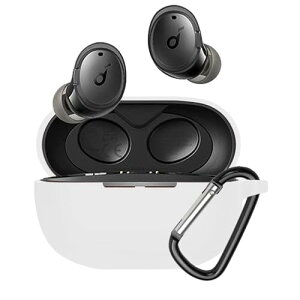 Anker Soundcore Life A3i �P�[�X Life A3i �ی�J�o�[ Life A3i �P�[�X �_�炩�� �V���R���� �����h�~ �L�Y�h�~ �ϏՌ� �h�o �y�� �����[�d�\ �J���r�i�t�� �����h�~ (�z���C�g)