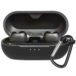 Anker Soundcore Liberty Neo 2 �P�[�X Liberty Neo 2 �ی�J�o�[ Liberty Neo 2 �P�[�X �_�炩�� �V���R���� �����h�~ �L�Y�h�~ �ϏՌ� �h�o �y�� �����[�d�\ �J���r�i�t�� �����h�~ (�u���b�N)