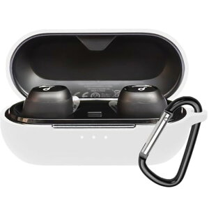 Anker Soundcore Liberty Neo 2 �P�[�X Liberty Neo 2 �ی�J�o�[ Liberty Neo 2 �P�[�X �_�炩�� �V���R���� �����h�~ �L�Y�h�~ �ϏՌ� �h�o �y�� �����[�d�\ �J���r�i�t�� �����h�~ (�z���C�g)
