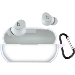 Beats Solo Buds �P�[�X �N���A Solo Buds �ی�J�o�[ TPU�� Solo Buds �P�[�X �_�炩�� �V���R���� �����h�~ �L�Y�h�~ �ϏՌ� �h�o �y�� �����[�d�\ �J���r�i�t�� �����h�~ (�N���A)