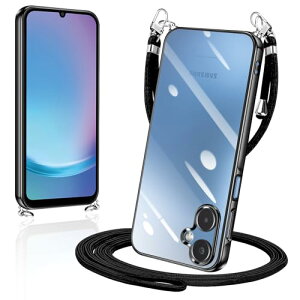 Galaxy A25 5G �P�[�X �V�����_�[ �N���A SC-53F SCG33 �J�o�[ �X�}�z�P�[�X ���� TPU ���|�� ��|�� �΂߂����P�[�X ���^ �ϏՌ� �V���R�� ���b�L���H TPU�o���p�[ (�u���b�N)
