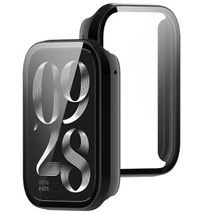 �V���I�~ Band 9 Pro �J�o�[ xiaomi smart band 9 pro �P�[�X �����^ PC+�K���X�f�� ��̌^ xiaomi (�V���I�~)band 9 pro �P�[�X�S�ʕی� �����^ �����ȒP �ϏՌ� �����ߗ� �w��h�~ ���h�~ (�u���b�N)