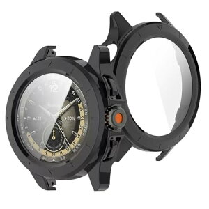 �V���I�~ (Xiaomi) Watch S4 �J�o�[ Xiaomi Watch S4 �P�[�X �����^ PC+�K���X�f�� ��̌^ �S�ʕی� �����^ �����ȒP �ϏՌ� �����ߗ� �w��h�~ ���h�~ (�u���b�N)