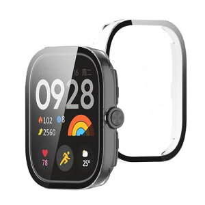 �V���I�~ Redmi Watch 5 �J�o�[ Redmi Watch 5 �P�[�X �����^ PC+�K���X�f�� ��̌^ �S�ʕی� �����^ �����ȒP �ϏՌ� �����ߗ� �w��h�~ ���h�~ (�N���A)