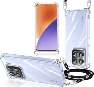 Xiaomi 15 �P�[�X �N���A �V�����_�[�V���I�~ 15 ��|���P�[�X �ϏՌ� �X�}�z�P�[�X ���� ���^ �y�� TPU �J�o�[ ���|�� �΂߂��� �R�t�� �D��X�g���b�v�t�� ���������\ ���O���\ ���C����