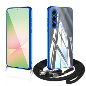Galaxy A56 5G �P�[�X �N���A �V�����_�[ �X�}�z�P�[�X ���� TPU �J�o�[ �X�g���b�v�t�� ���|�� ��|�� �R�t�� �΂߂��� ���^ �ϏՌ� �V���R�� ���b�L���H (�u���[)