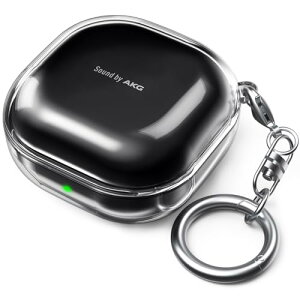 Samsung Galaxy Buds 2 Pro / Buds Pro / Buds Live / Buds 2 �P�[�X �ϏՌ� �C���z���P�[�X �L�Y�h�~ �J���r�i�t�� �_�炩���P�[�X (�N���A)