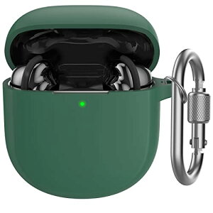 Bose QuietComfort Ultra Earbuds / Earbuds II �P�[�X [�O��LED���C�g��������] �V���R���J�o�[ �ϏՌ� ���^�� �J���r�i�t�� �����h�~ Bose QuietComfort Ultra Earbuds / Earbuds II �K�p (�O���[��)
