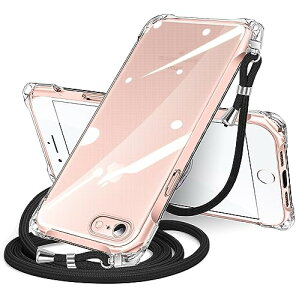 iPhone SE ��3 / 2���� 7 8 �P�[�X �N���A �V�����_�[ iphonese 7 8 �X�}�z�P�[�X �A�C�t�H��7 8 se2 se3 �J�o�[ ���|�� �΂߂��� ���� TPU ���^ �y�� �ϏՌ� �R�t�� �΂߂��� �D��X�g���b�v�t�� �l�b�N�X