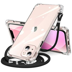iPhone 13 mini �P�[�X �N���A �V�����_�[ iphone13mini �X�}�z�P�[�X �A�C�t�H��13mini �J�o�[ ���|�� �΂߂��� ���� TPU ���^ �y�� �ϏՌ� �R�t�� �΂߂��� �D��X�g���b�v�t�� �l�b�N�X�g���b�v �V��