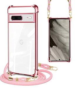 Google Pixel7 �P�[�X �N���A �V�����_�[ �X�g���b�v �ϏՌ� �s�N�Z��7 �P�[�X pixel 7 �X�}�z�P�[�X �T���X�� ���|�� �΂߂��� �؍� ���� TPU �X�g���b�v�t�� ���b�L���H ���^ �y�� �R�t�� �΂߂��� 