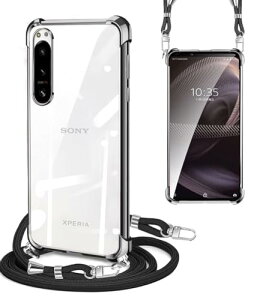 Xperia 5 III �P�[�X �N���A �V�����_�[�X�g���b�v SO-53B �P�[�X SOG05 �X�}�z�P�[�X �ϏՌ� �G�N�X�y���A5III �J�o�[ �T���X�� ���|�� �؍� ���� TPU �X�g���b�v�t�� ���^ �y�� �R�t�� �΂߂��� �D�� 