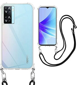 OPPO A57 5G �P�[�X �N���A �V�����_�[ ���� TPU OPPOA57 5G �J�o�[ �ϏՌ� �΂߂��� �D��X�g���b�v�t�� �X�}�[�g�t�H�� �P�[�X �l�b�N ���߉\�� ���|�� �V�����_�[ �N���X�{�f�B �l�b�N���X �ی�