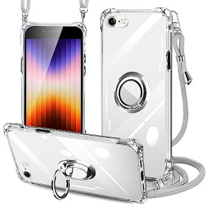 iPhone SE3 / iPhone 7 / iPhone 8 �P�[�X �V�����_�[ �N���A�����O�t�� �ϏՌ� �A�C�t�H��se3 / 7 / 8 �J�o�[���|�� �΂߂��� ��|�� ���� TPU �X�g���b�v�t�� ���^ �y�� �R�t�� �D��t�� �P�[�X ���|�� �c