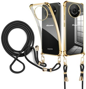 Aquos R8 Pro�P�[�X �V�����_�[ �N���A ���^ �y�� SH-51D �X�}�z�P�[�X Aquos R8 pro�J�o�[ �ϏՌ� ���^ TPU �y�� ������ ��|�� �R�t���o���p�[ �J�o�[ �X�g���b�v�t�� �X�g���b�v�z�[���t�� �؍� ����