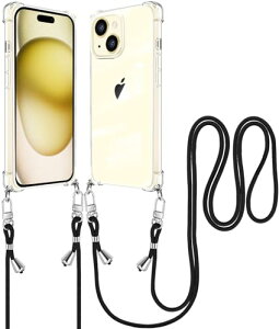 iPhone 15 Plus �P�[�X �N���A �V�����_�[ iPhone15Plus �J�o�[ �X�g���b�v�t�����߉\ �ϏՌ� �S�ʕی� �A�C�t�H��15 Plus �X�}�z�P�[�X ���|�� �΂߂��� �g�уJ�o�[ �R�t�� TPU �_�� ���^ �y�� ���O