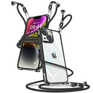 iPhone 14 Plus �P�[�X �N���A �V�����_�[ iPhone14plus �X�}�z�P�[�X �A�C�t�H��14plus �J�o�[ ���|�� �΂߂��� ���� ���^ �y�� TPU �R�t�� �΂߂��� �D��X�g���b�v�t�� ���������\ ���O���\ ��