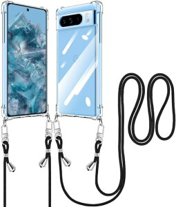 Pixel 8 Pro �P�[�X �N���A �V�����_�[ Pixel8 Pro �J�o�[ �X�g���b�v�t�����߉\ �ϏՌ� �S�ʕی� �s�N�Z�� 8 Pro �X�}�z�P�[�X ���|�� �΂߂��� �g�уJ�o�[ �R�t�� TPU �_�� ���^ �y�� ���O���\