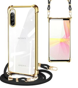 Xperia 10 II �P�[�X �N���A �V�����_�[�X�g���b�v SO-41A SOV43�X�}�z�P�[�X �ϏՌ� �G�N�X�y���A10 II �J�o�[ ���|�� �΂߂��� �؍� ���� TPU �X�g���b�v�t�� ���^ �y�� �R�t�� �D��X�g���b�v�t�� 