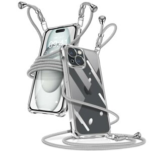 iPhone 15 Plus �P�[�X �N���A �V�����_�[ iPhone15plus �X�}�z�P�[�X �A�C�t�H��15plus �J�o�[ ���|�� �΂߂��� ���� ���^ �y�� TPU �R�t�� �΂߂��� �D��X�g���b�v�t�� ���������\ ���O���\ ��