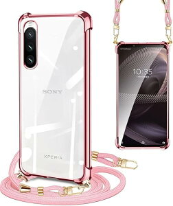 Xperia 10 II �P�[�X �N���A �V�����_�[�X�g���b�v SO-41A SOV43�X�}�z�P�[�X �ϏՌ� �G�N�X�y���A10 II �J�o�[ ���|�� �΂߂��� �؍� ���� TPU �X�g���b�v�t�� ���^ �y�� �R�t�� �D��X�g���b�v�t�� 