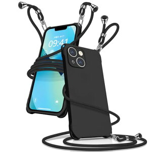 iPhone13 �P�[�X �V�����_�[ �V���R�� iphone 13 �X�}�z�P�[�X �A�C�t�H��13 �J�o�[ �ϏՌ� ���|�� �΂߂��� �R�t�� �΂߂��� �D��X�g���b�v�t�� ���������\ ���O���\ ���t���h�~ �}�b�g��