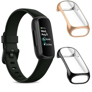 Fitbit Inspire 3 �J�o�[ �\�t�g �P�[�X �_�炩�� TPU �S�ʕی�J�o�[ �C�菝�h�~ �y�� �J�o�[ (���[�Y�S�[���h / ��)