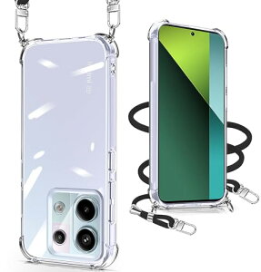 Xiaomi Redmi Note 13 Pro 5G �P�[�X �N���A �V�����_�[ Xiaomi Poco X6 5G �ϏՌ� �S�ʕی� �V���I�~ Redmi Note 13 Pro / Xiaomi Poco X6 5G �J�o�[ �X�}�z�P�[�X �X�g���b�v�t�� ���߉\ ���|�� �΂߂��� ���b�h�~