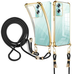 OPPO A79 5G �P�[�X�N���A �V�����_�[ �ϏՌ� �X�}�z�P�[�X OPPO A79 5G �J�o�[ ���� �l�b�N�X�g���b�v �񂩂� �΂߂��� �X�}�z �V�����_�[�X�g���b�v ���|�� �����h�~ ���菝�h�~ �ϏՌ� TPU �y�� 