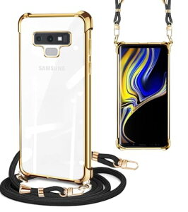Galaxy Note9 �P�[�X�N���A �V�����_�[ SC-01L SCV40 �X�}�z�P�[�X �M�����N�V�[note9 �J�o�[ �ϏՌ� �P�[�X ���|�� �΂߂��� �؍� ���� TPU ���^ �y�� �R�t�� �D��X�g���b�v�t�� �l�b�N ���O���\ 