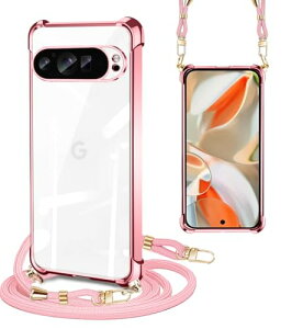 Google Pixel 9PRO XL �P�[�X �N���A �V�����_�[ pixel 9 pro xl�P�[�X �ϏՌ� �J�o�[ �X�g���b�v �s�N�Z��9pro xl�X�}�z�P�[�X �T���X�� ���|�� �΂߂��� ���� TPU �X�g���b�v�t�� ���^ �y�� �R�t�� ���