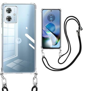 Motorola MOTO G64 5G / G64Y 5G �P�[�X �N���A �V�����_�[ �ϏՌ� moto g64 �J�o�[Moto g64y 5G �X�}�z�P�[�X �l�b�N�X�g���b�v �񂩂� �΂߂��� ���|�� �����h�~ ���菝�h�~ ��|�� �R�t���ϏՌ� ����TPU �y