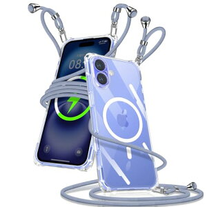 iPhone 16 Plus �P�[�X �N���A �V�����_�[ MagSafe iPhone16 Plus �X�}�z�P�[�X �g�уX�g���b�v �}�O�Z�[�t�A�C�t�H��16 Plus �J�o�[ ���|�� �΂߂��� ���� TPU �R�t�� �D��X�g���b�v�t�� ���������\ ��