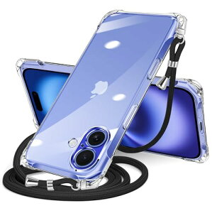 iPhone 16 Plus �P�[�X �N���A �V�����_�[ iPhone16plus �X�}�z�P�[�X �A�C�t�H��16Plus �J�o�[ ���|�� �΂߂��� ���� TPU ���^ �y�� �ϏՌ� �R�t�� �΂߂��� �D��X�g���b�v�t�� �l�b�N�X�g���b�v �V��