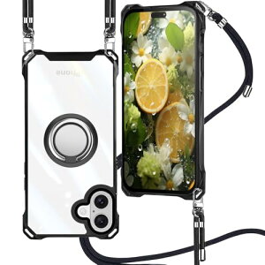 iPhone 16 Plus �P�[�X �N���A �����O�t�� �V�����_�[ iphone 16 Plus �P�[�X �N���A PC�w�� �y�� TPU�o���p�[ �A�C�t�H��16 Plus �P�[�X ���� ���|�� �΂߂��� �ϏՌ� ���@�\�X�^���h �S�ʕی� ���^ �؍� 