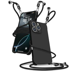 iPhone16 Pro �P�[�X �V�����_�[ �V���R�� iphone 16 Pro �X�}�z�P�[�X �A�C�t�H��16Pro �J�o�[ �ϏՌ� ���|�� �΂߂��� �R�t�� �΂߂��� �D��X�g���b�v�t�� ���������\ ���O���\ ���t���h�~ 