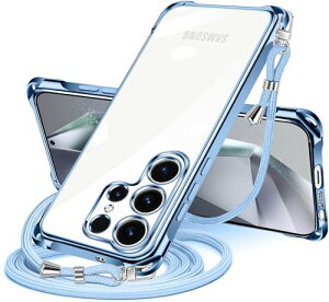 Galaxy S24 Ultra �P�[�X �N���A �V�����_�[ SC-52E SCG26 �X�}�z�P�[�X �M�����N�V�[ s24ultra �J�o�[ ���|�� �΂߂��� ���� TPU ���^ �ϏՌ� �R�t�� �΂߂��� �D��X�g���b�v�t�� �l�b�N�X�g���b�v �V��