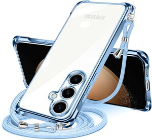 Galaxy S23 FE �P�[�X �N���A �V�����_�[ SCG24 �X�}�z�P�[�X �M�����N�V�[ s23fe �J�o�[ ���|�� �΂߂��� ���� TPU ���^ �ϏՌ� �R�t�� �΂߂��� �D��X�g���b�v�t�� �l�b�N�X�g���b�v �V�����_�[ �P
