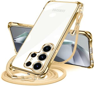 Galaxy S24 Ultra �P�[�X �N���A �V�����_�[ SC-52E SCG26 �X�}�z�P�[�X �M�����N�V�[ s24ultra �J�o�[ ���|�� �΂߂��� ���� TPU ���^ �ϏՌ� �R�t�� �΂߂��� �D��X�g���b�v�t�� �l�b�N�X�g���b�v �V��