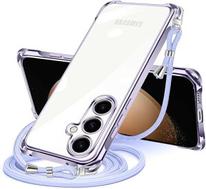 Galaxy S23 FE �P�[�X �N���A �V�����_�[ SCG24 �X�}�z�P�[�X �M�����N�V�[ s23fe �J�o�[ ���|�� �΂߂��� ���� TPU ���^ �ϏՌ� �R�t�� �΂߂��� �D��X�g���b�v�t�� �l�b�N�X�g���b�v �V�����_�[ �P