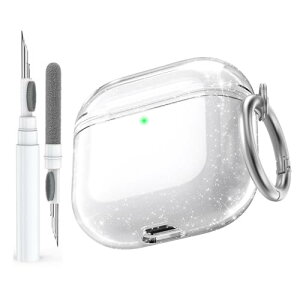 AirPods 4 �P�[�X �J�o�[ (2024) �\�t�g�V���R�[�� AirPods ��4���� �P�[�X �N���[�j���O�L�b�g�t�� Apple AirPods 4�p �t���{�f�B �ϏՌ��J�o�[ �X�L�� USB-C�[�d�P�[�X ���C�����X�[�d�Ή�