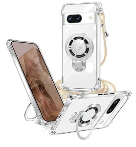 Google Pixel 8A �P�[�X �N���A �����O�t�� MagSafe�V�����_�[ pixel 8a �ϏՌ� �s�N�Z��8a �Ή��J�o�[ �P�[�X ���C�����X�[�d �}�O�l�b�g���� ���߉\ �ی�\�t�g �X�}�z�P�[�X ���O�� ���^ TPU ��