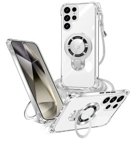 Galaxy s24 Ultra / s25 Ultra �P�[�X �N���A SC-52E / SCG26 �P�[�X�����O�t�� MagSafe�V�����_�[ �ϏՌ� �M�����N�V�[ S24 Ultra �J�o�[ ���C�����X�[�d �}�O�l�b�g���� ���߉\ �ی�\�t�g ���O�� ���^ TP