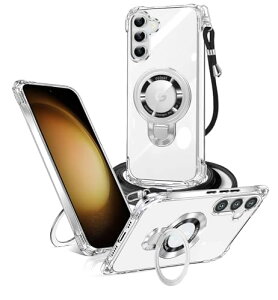Galaxy S23 �P�[�X �N���A SC-51D / SCG19 �P�[�X �����O�t�� MagSafe�V�����_�[ �ϏՌ� �T���X�� �M�����N�V�[ S23 �Ή��J�o�[ ���C�����X�[�d �}�O�l�b�g���� ���߉\ �ی�\�t�g ���O�� ���^ TPU 