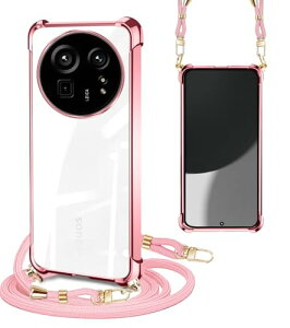 AQUOS R9 PRO �P�[�X �N���A �V�����_�[�X�g���b�v SH-54E �X�}�z�P�[�X �ϏՌ� �A�N�I�XR9 Pro �J�o�[ ���|�� �΂߂��� �؍� ���� TPU �X�g���b�v�t�� ���^ �y�� �R�t�� �D��X�g���b�v�t�� �l�b�N�X